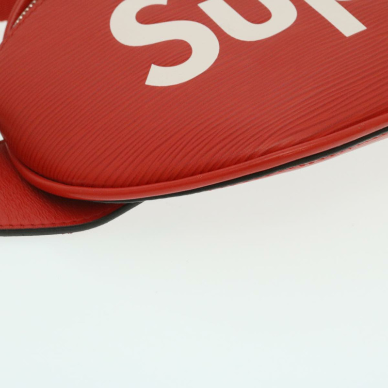 【日本直送】LOUIS VUITTON × Supreme Epi Bum Bag 腰包 紅色 M53418 LV Auth 29232SM-13
