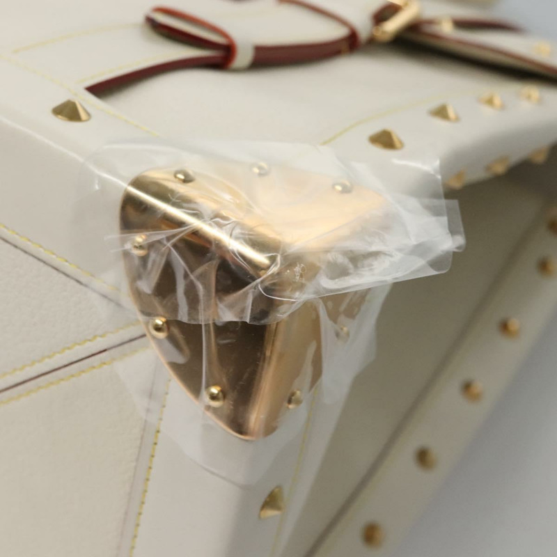 【日本直送】LOUIS VUITTON Suhari Extravagan 手提包 皮革 白色 M91803 LV 授權 115974S-10