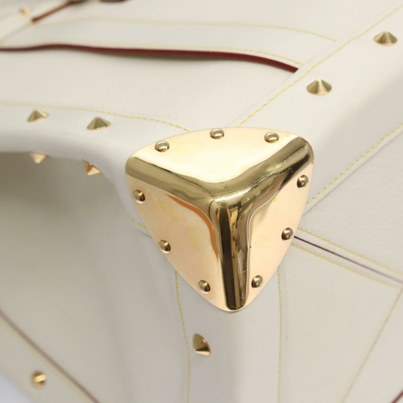 【日本直送】LOUIS VUITTON Suhari Extravagan 手提包 皮革 白色 M91803 LV 授權 115974S-11