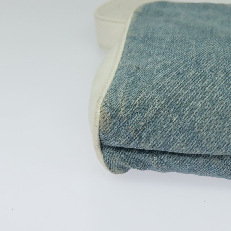 【日本直送】香奈兒 Matelasse 腰包 牛仔藍金色 CC 正品 126559-7