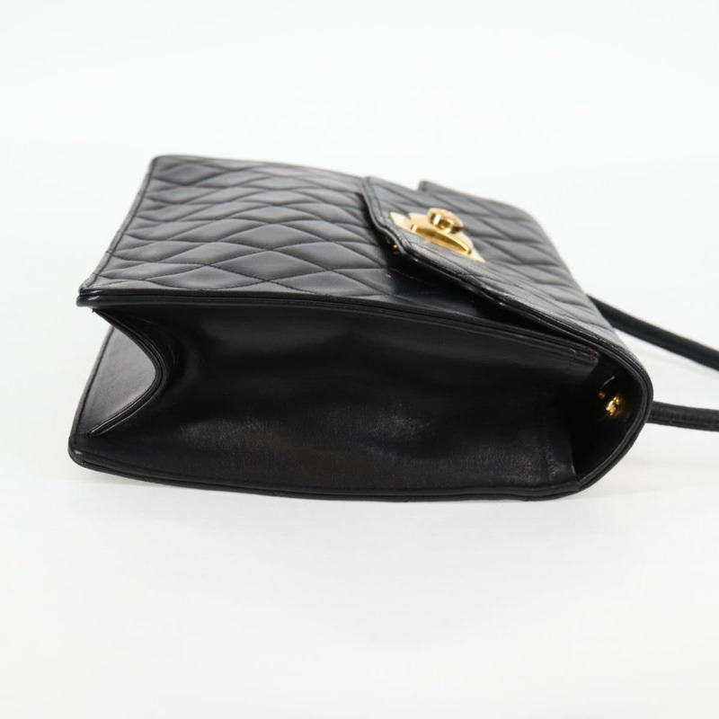 【日本直送】香奈兒 Matelasse 單肩包 小羊皮 黑金 CC 正品 126497V-3