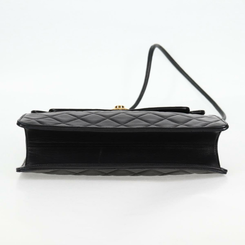 【日本直送】香奈兒 Matelasse 單肩包 小羊皮 黑金 CC 正品 126497V-4