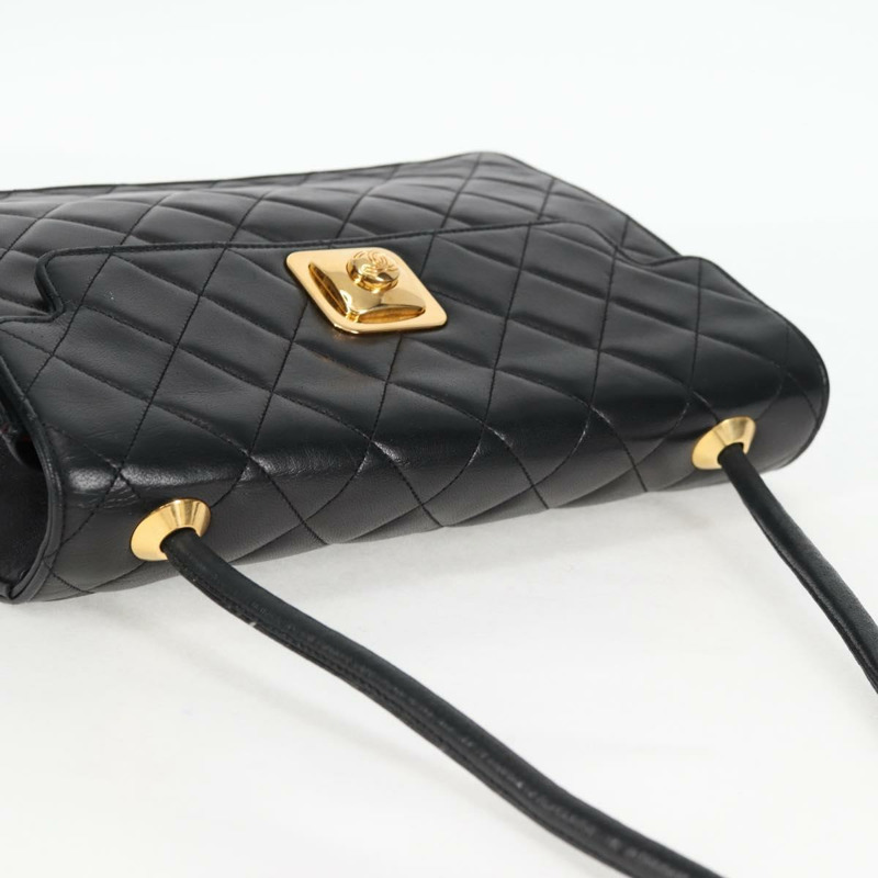【日本直送】香奈兒 Matelasse 單肩包 小羊皮 黑金 CC 正品 126497V-5
