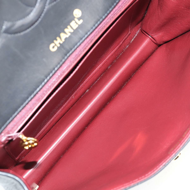 【日本直送】香奈兒 Matelasse 單肩包 小羊皮 黑金 CC 正品 126497V-9