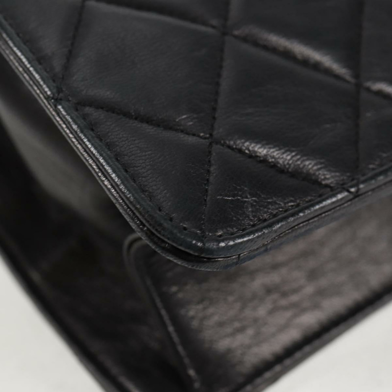 【日本直送】香奈兒 Matelasse 單肩包 小羊皮 黑金 CC 正品 126497V-14