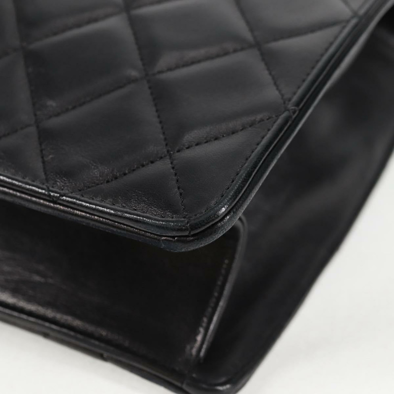 【日本直送】香奈兒 Matelasse 單肩包 小羊皮 黑金 CC 正品 126497V-15