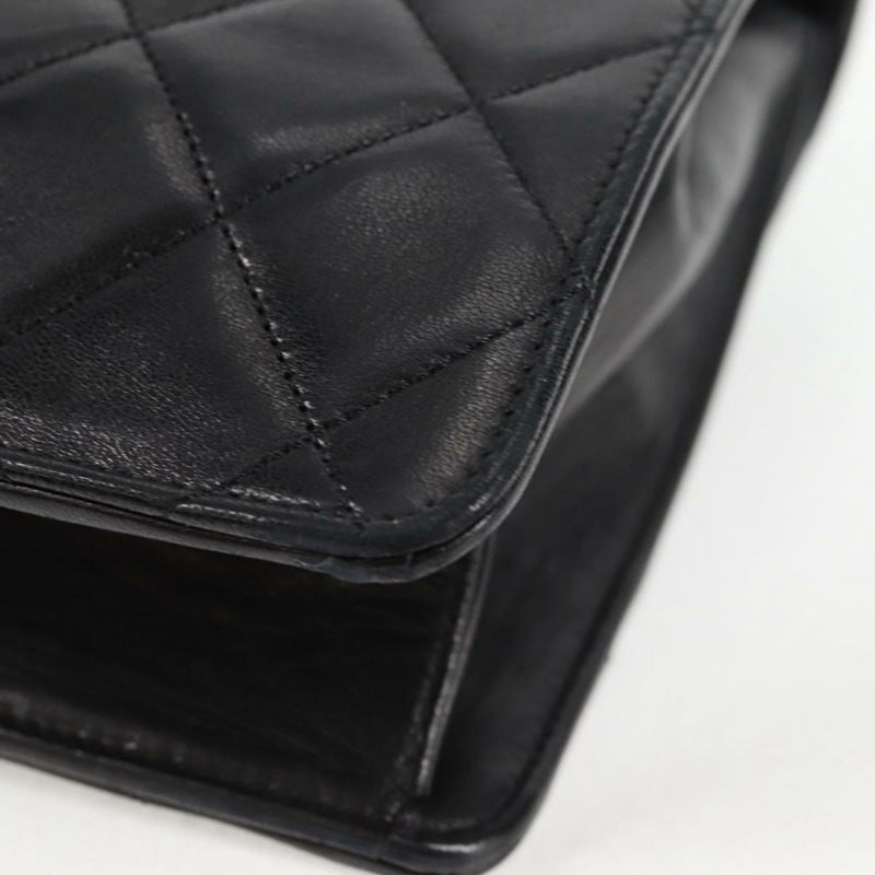 【日本直送】香奈兒 Matelasse 單肩包 小羊皮 黑金 CC 正品 126497V-17