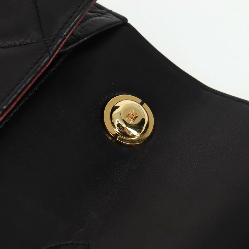 【日本直送】香奈兒 Matelasse 單肩包 小羊皮 黑金 CC 正品 126497V-20