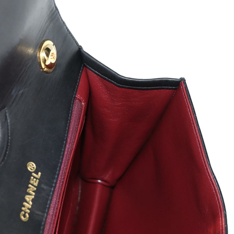 【日本直送】香奈兒 Matelasse 單肩包 小羊皮 黑金 CC 正品 126497V-23