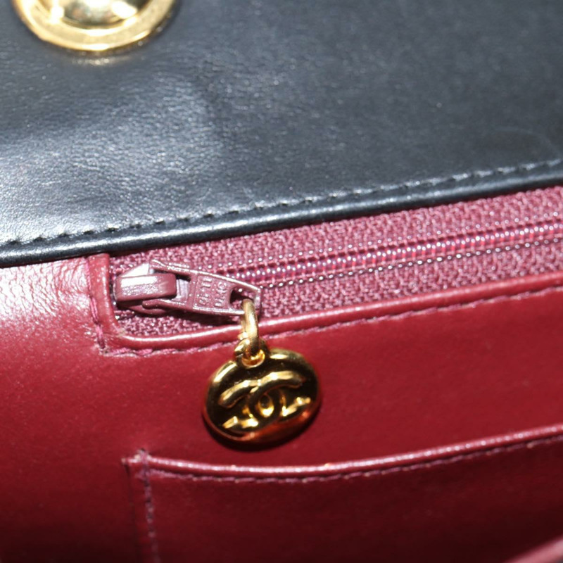 【日本直送】香奈兒 Matelasse 單肩包 小羊皮 黑金 CC 正品 126497V-25