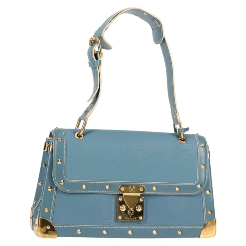 【日本直送】LOUIS VUITTON Suhari Tarantue 單肩包 皮革 藍色 M91821 LV 授權 126911V-0