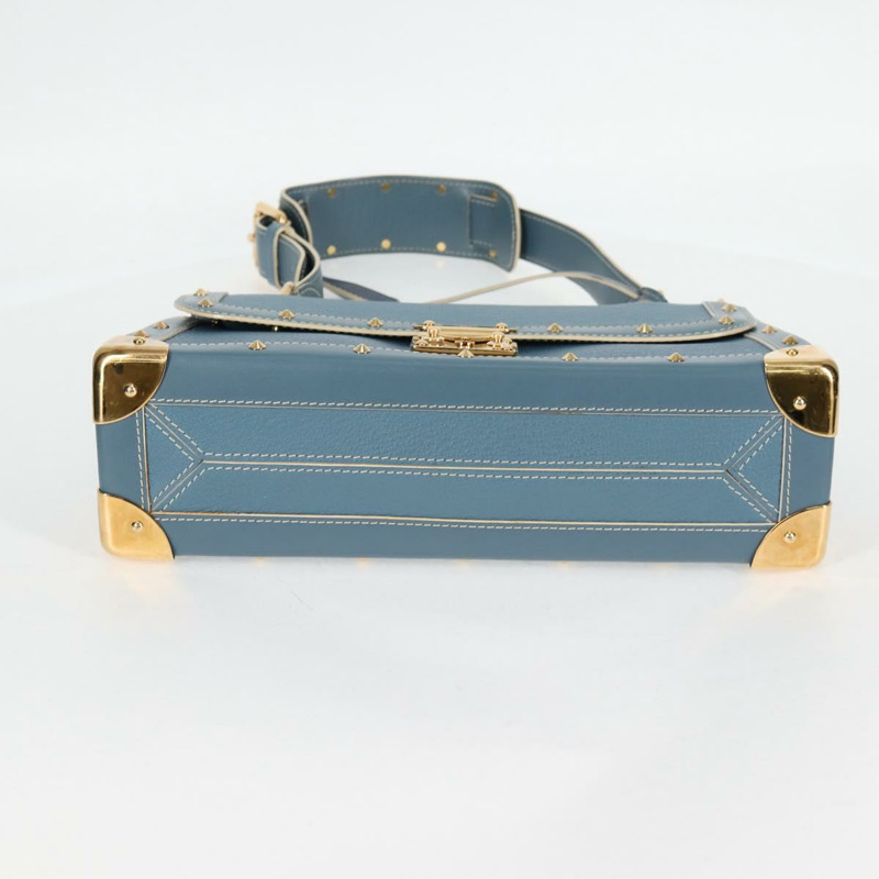 【日本直送】LOUIS VUITTON Suhari Tarantue 單肩包 皮革 藍色 M91821 LV 授權 126911V-4