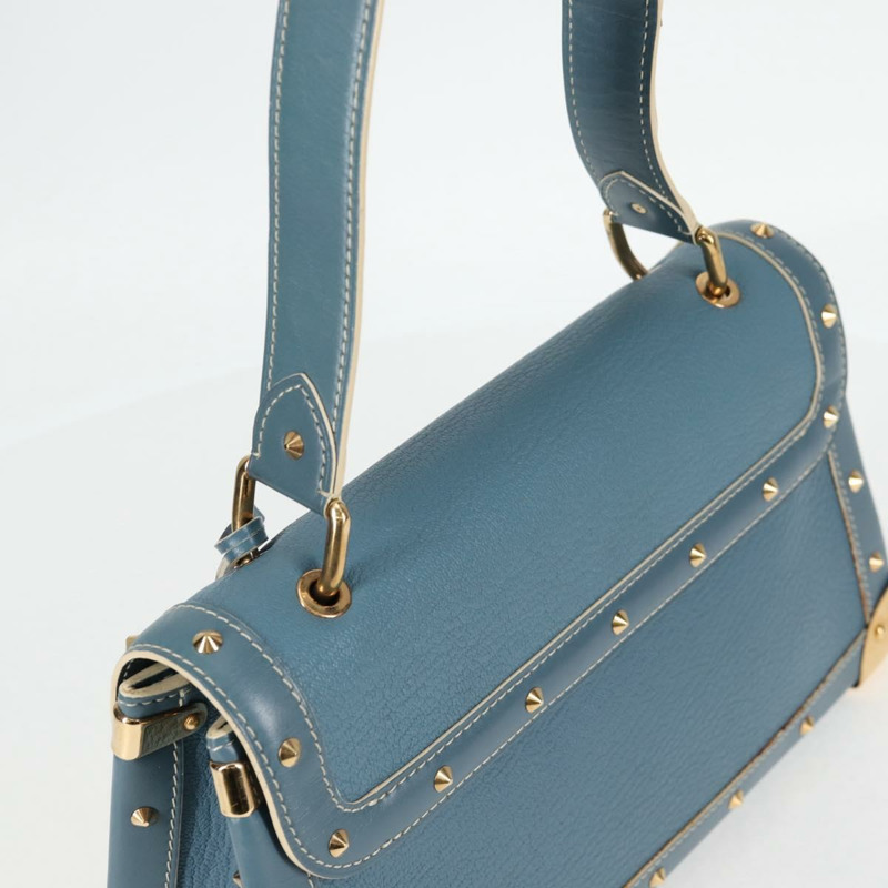 【日本直送】LOUIS VUITTON Suhari Tarantue 單肩包 皮革 藍色 M91821 LV 授權 126911V-5