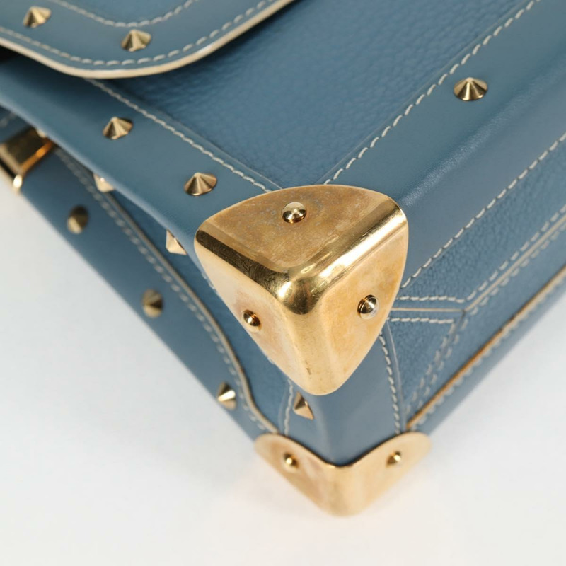 【日本直送】LOUIS VUITTON Suhari Tarantue 單肩包 皮革 藍色 M91821 LV 授權 126911V-7