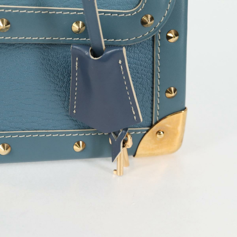 【日本直送】LOUIS VUITTON Suhari Tarantue 單肩包 皮革 藍色 M91821 LV 授權 126911V-8