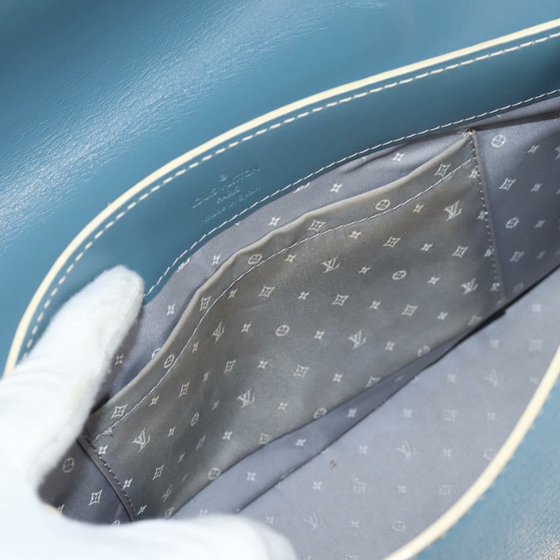 【日本直送】LOUIS VUITTON Suhari Tarantue 單肩包 皮革 藍色 M91821 LV 授權 126911V-10