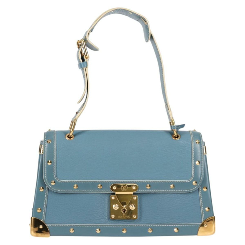 【日本直送】LOUIS VUITTON Suhari Tarantue 單肩包 皮革 藍色 M91821 LV 授權 126911V-12