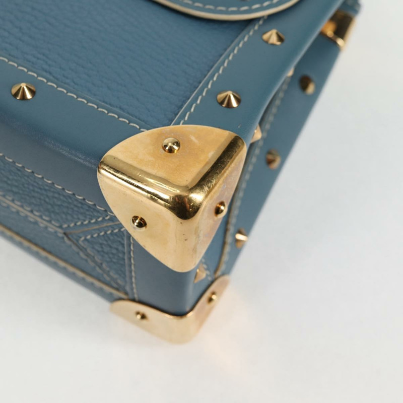 【日本直送】LOUIS VUITTON Suhari Tarantue 單肩包 皮革 藍色 M91821 LV 授權 126911V-14