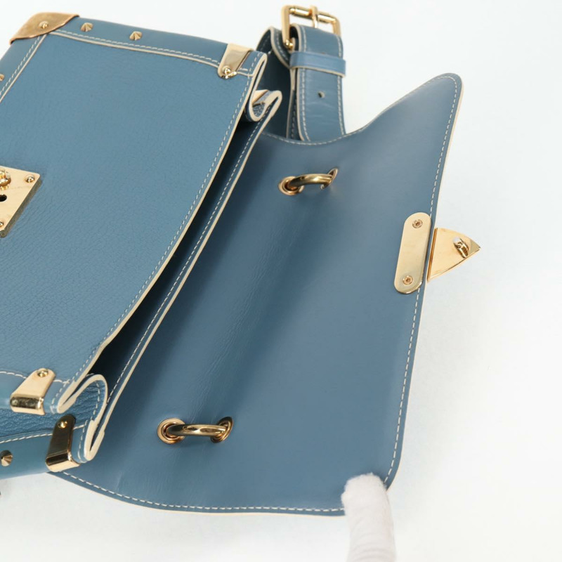 【日本直送】LOUIS VUITTON Suhari Tarantue 單肩包 皮革 藍色 M91821 LV 授權 126911V-18