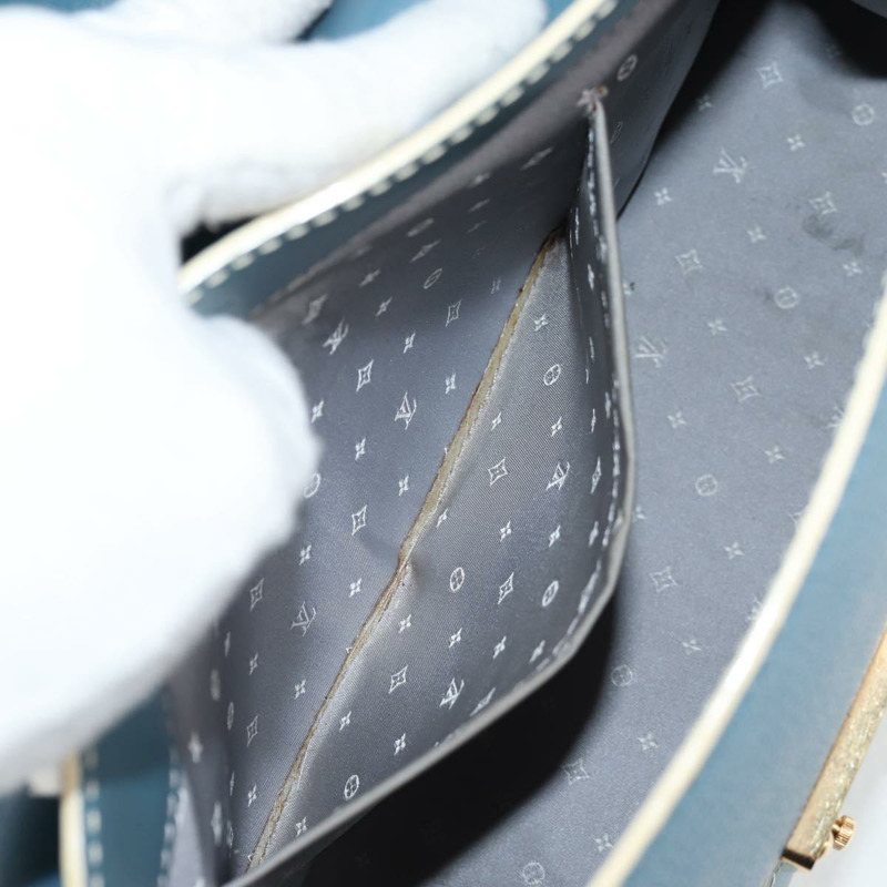 【日本直送】LOUIS VUITTON Suhari Tarantue 單肩包 皮革 藍色 M91821 LV 授權 126911V-23