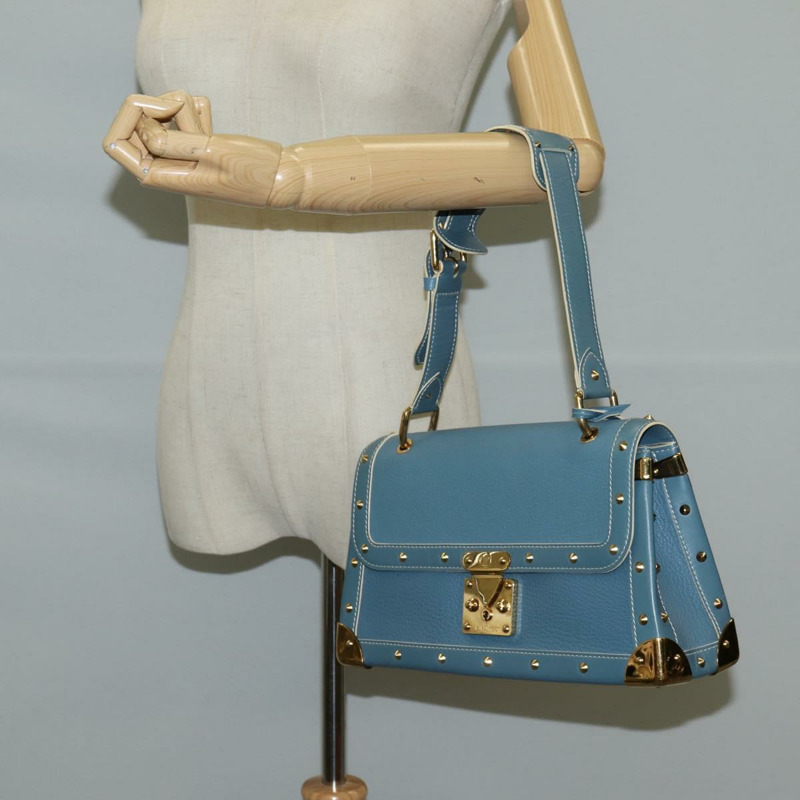 【日本直送】LOUIS VUITTON Suhari Tarantue 單肩包 皮革 藍色 M91821 LV 授權 126911V-24