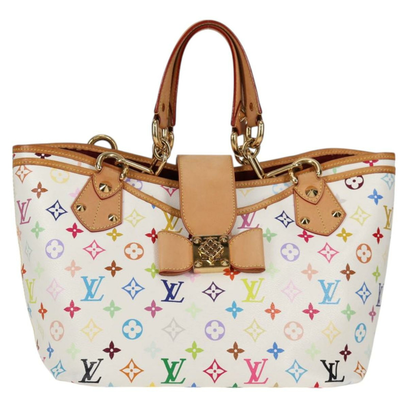 【日本直送】路易威登 Monogram 多色 Annie 中型托特包白色 M40307 LV 授權 120602V-12