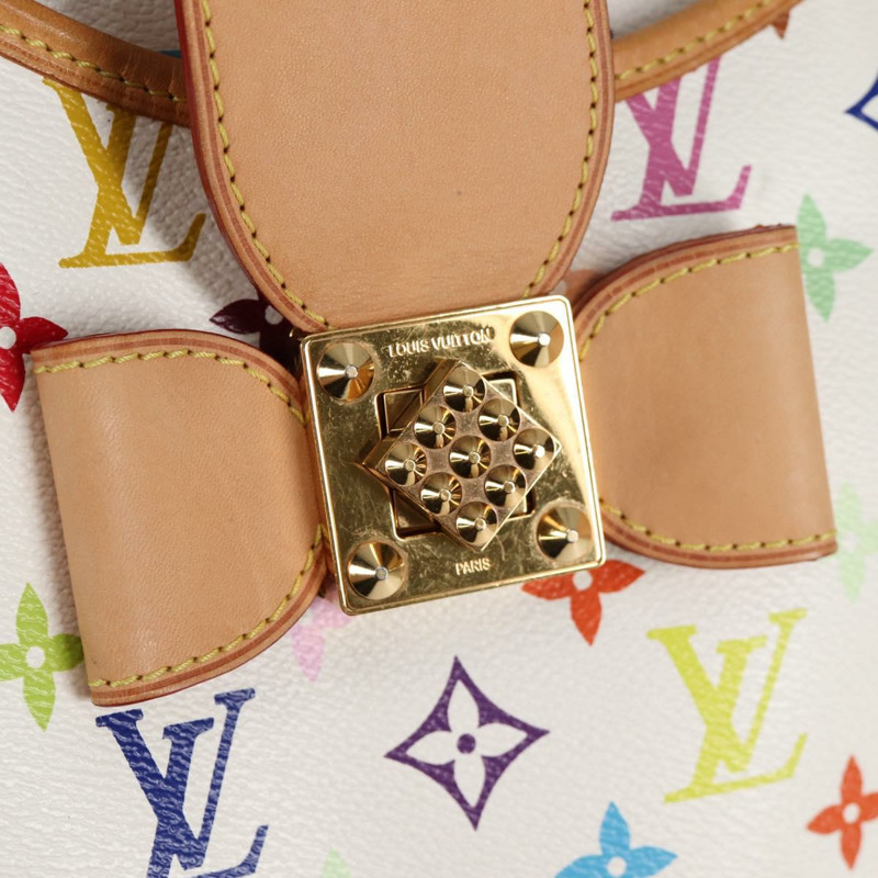 【日本直送】路易威登 Monogram 多色 Annie 中型托特包白色 M40307 LV 授權 120602V-16