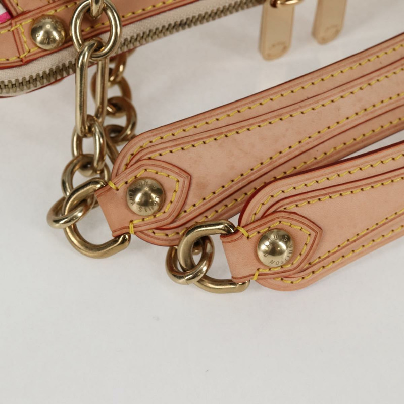 【日本直送】路易威登 Monogram 多色 Gracie 中型包 白色 M92590 LV 授權 121499SV-13