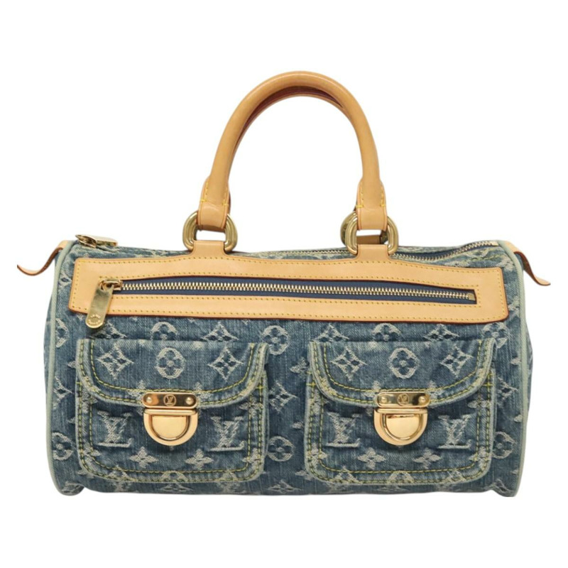 【日本直送】路易威登 Monogram Denim Neo Speedy 手提包 藍色 M95019 LV 正品 121503SV-12