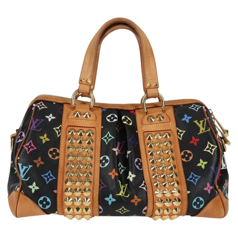 【日本直送】路易威登 Monogram Multicolor Courtney MM 手提包 2way 黑色 M45642 正品 119223V-1