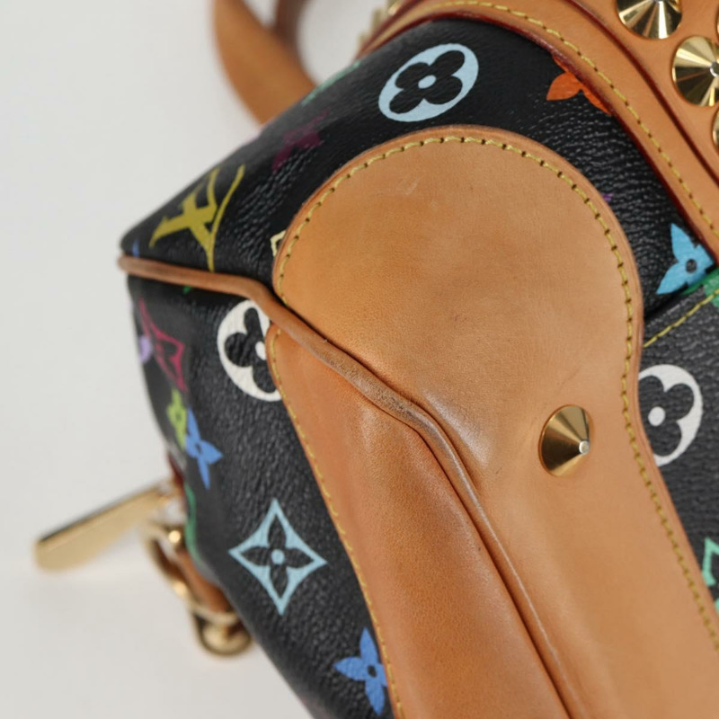 【日本直送】路易威登 Monogram Multicolor Courtney MM 手提包 2way 黑色 M45642 正品 119223V-8