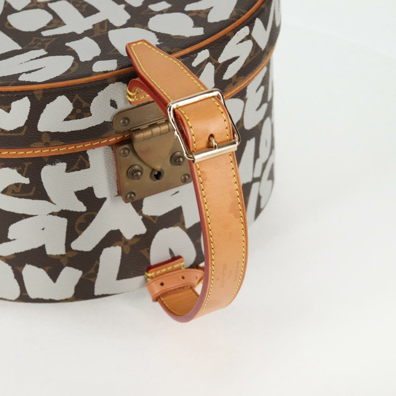 【日本直送】路易威登 Monogram Graffiti Boite Shapo 白色 M92186 LV 授權 121505SV-6