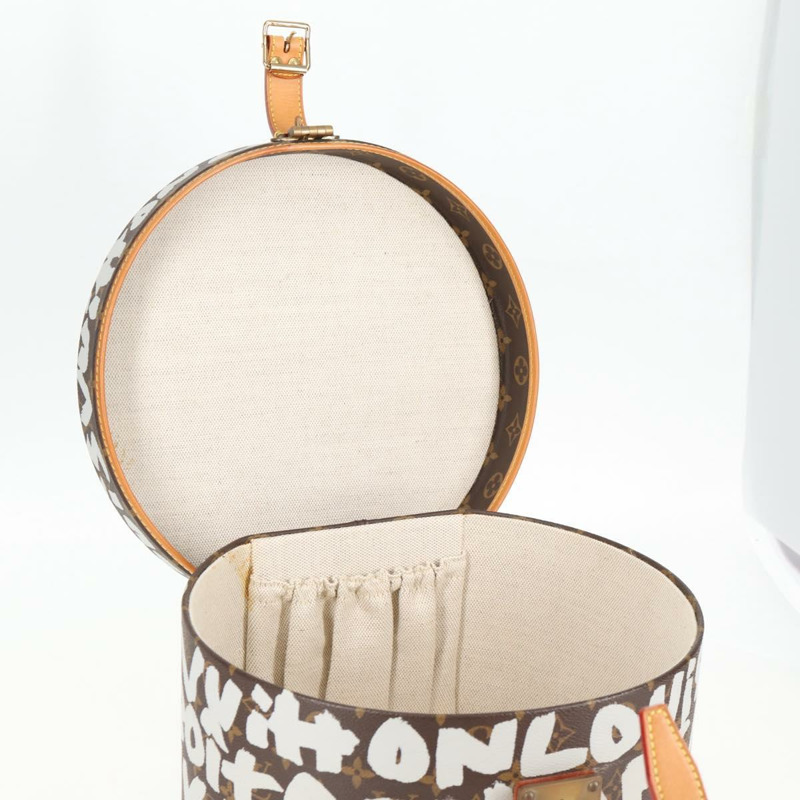 【日本直送】路易威登 Monogram Graffiti Boite Shapo 白色 M92186 LV 授權 121505SV-7