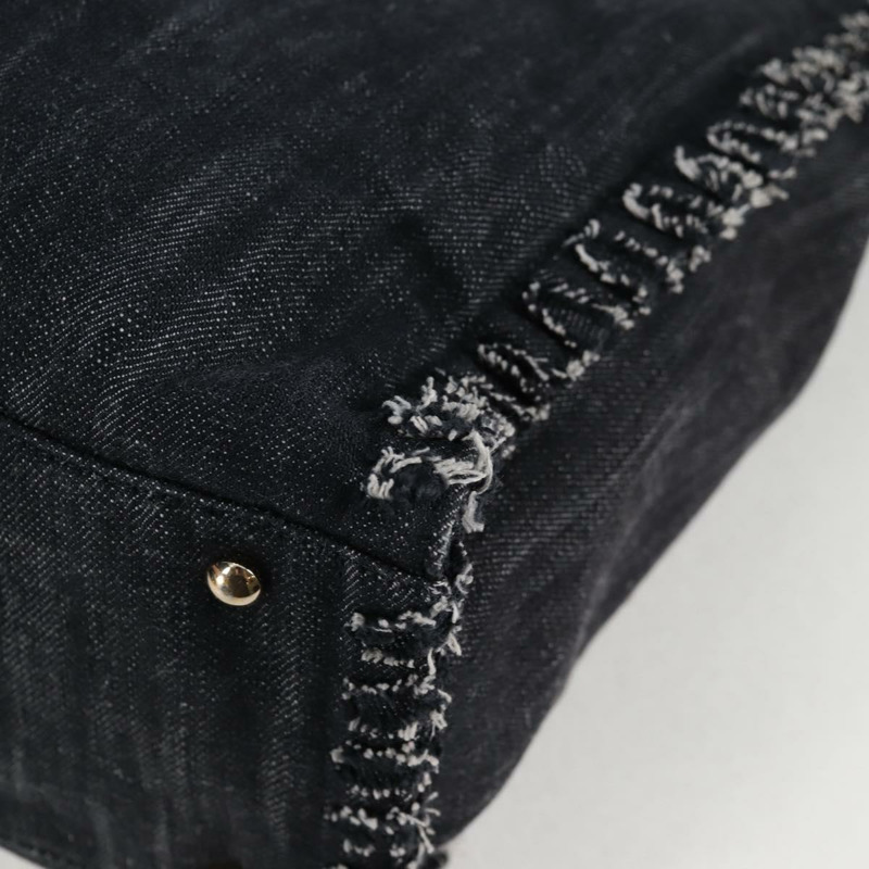 【日本直送】香奈兒 (CHANEL) 絎縫鏈條單背包，牛仔藍/海軍藍/銀色雙C標誌，貨號 122424SM-16