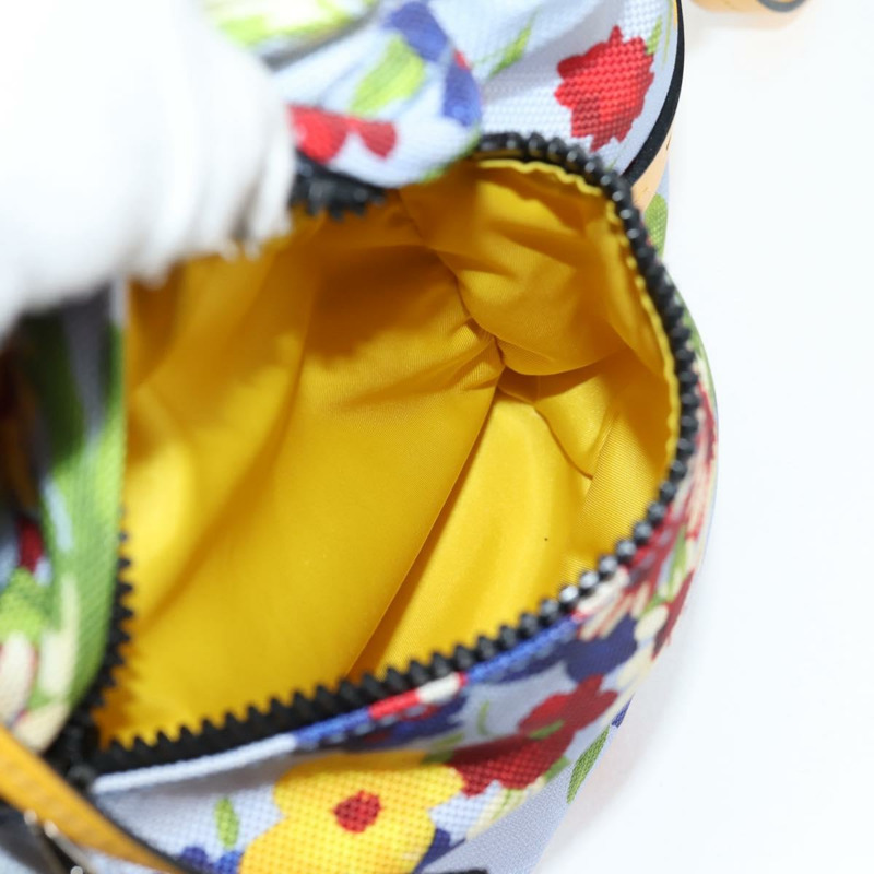 【日本直送】Miu Miu帆布雙肩包，淺藍/銀色，正品編號119229M-21