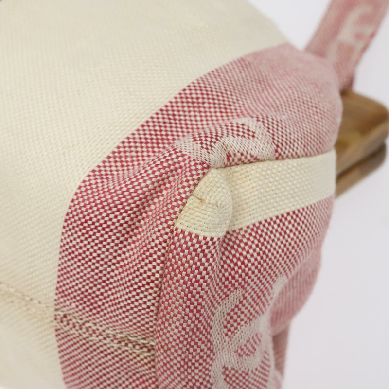 【日本直送】香奈兒帆布手袋 米色 金色 CC 標誌 正品 122428V-7