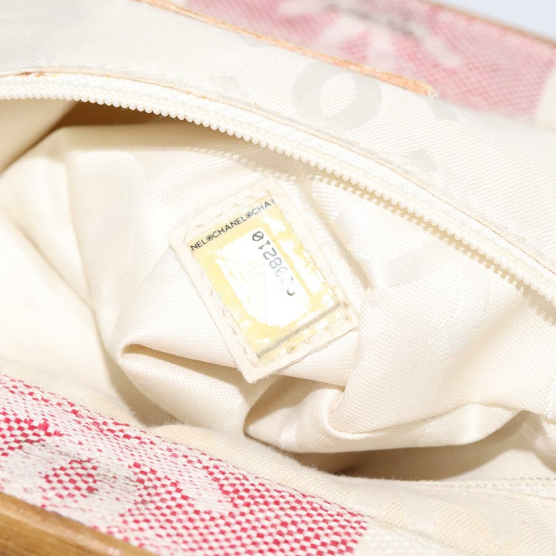 【日本直送】香奈兒帆布手袋 米色 金色 CC 標誌 正品 122428V-9