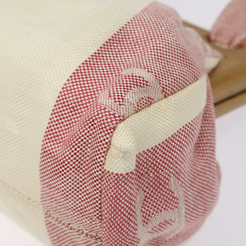 【日本直送】香奈兒帆布手袋 米色 金色 CC 標誌 正品 122428V-15