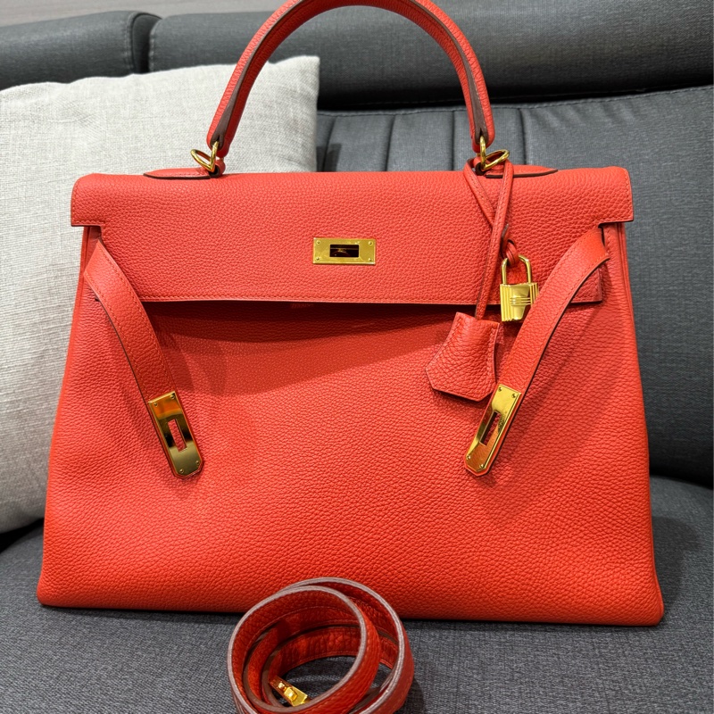 Hermes Kelly 35 TOGO皮 凌霄花T9色 ❤️ 即將迎接聖誕、春節-5