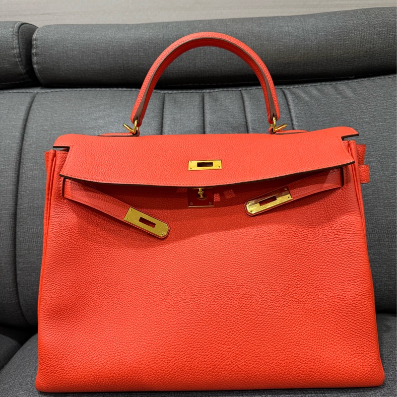 Hermes Kelly 35 TOGO皮 凌霄花T9色 ❤️ 即將迎接聖誕、春節-6
