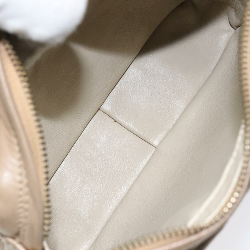 【日本直送】香奈兒 Matelasse 鏈條單肩包 小羊皮 米色金 CC 正品 127575-9