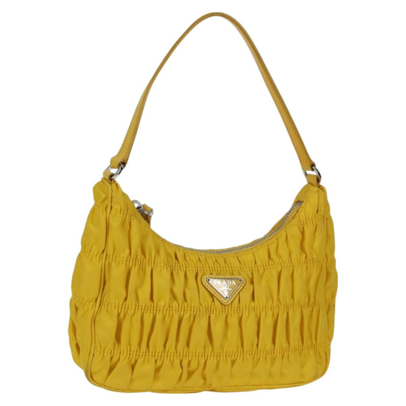 【日本直送】PRADA 配件袋尼龍黃銀色正品 127600V-0