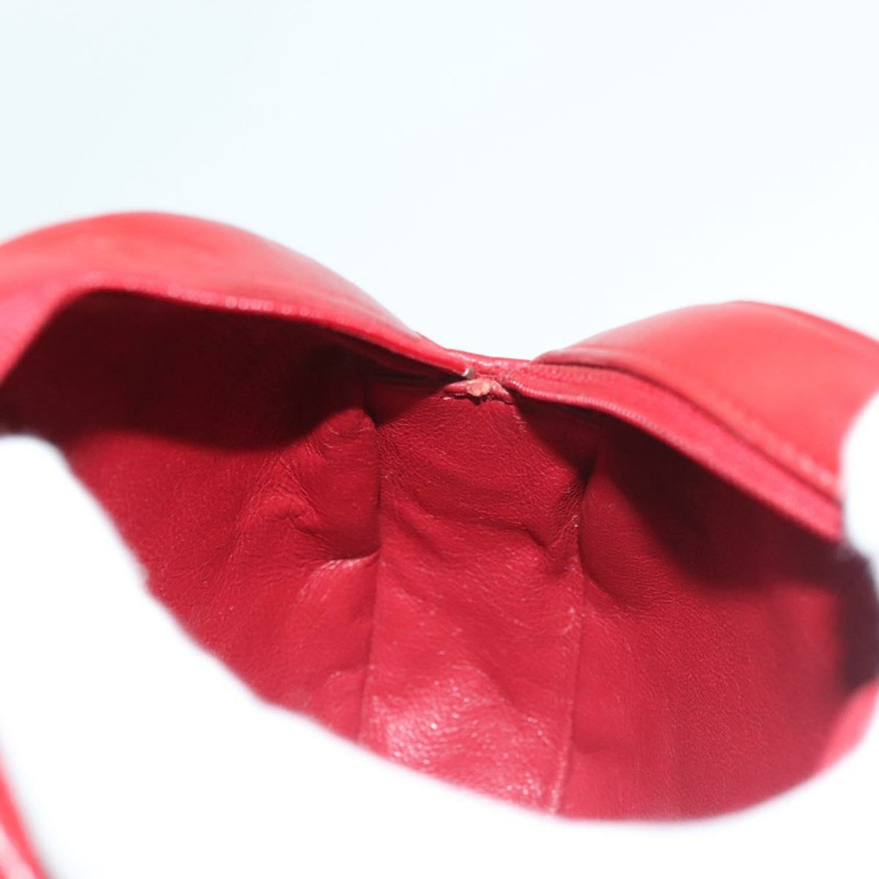 【日本直送】香奈兒鏈條單背包，羊皮材質，紅色，金色雙C標誌，正品編號127505-17