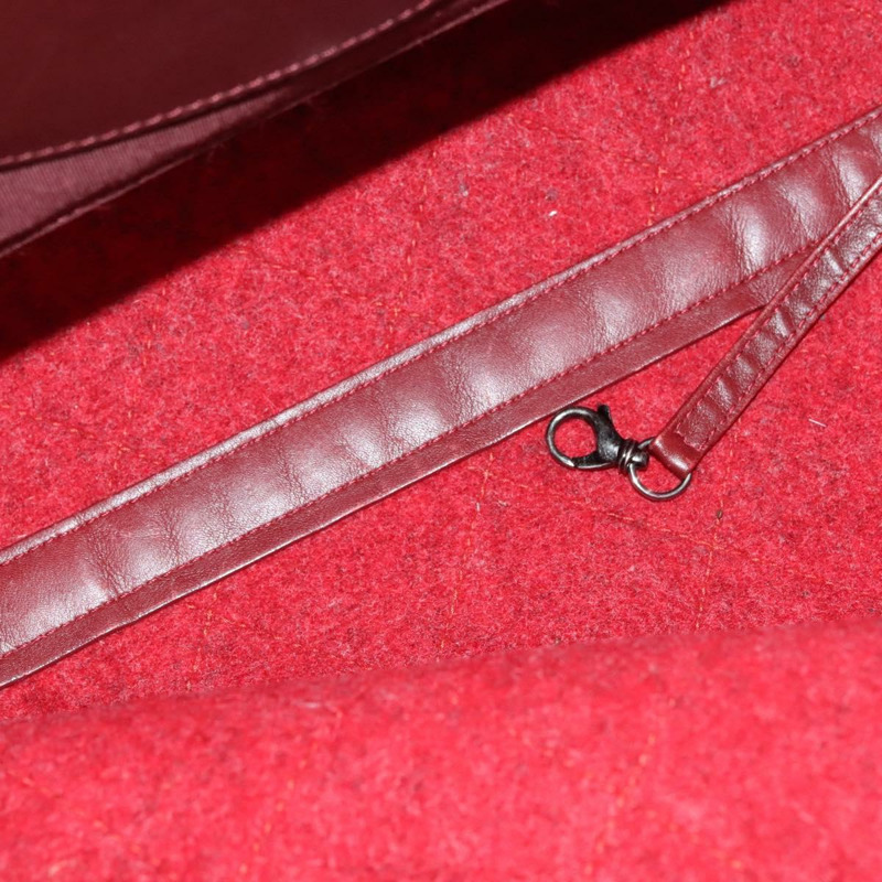 【日本直送】香奈兒 Matelasse 鏈條肩背包 羊毛 2way 紅色 CC Auth 127480-10