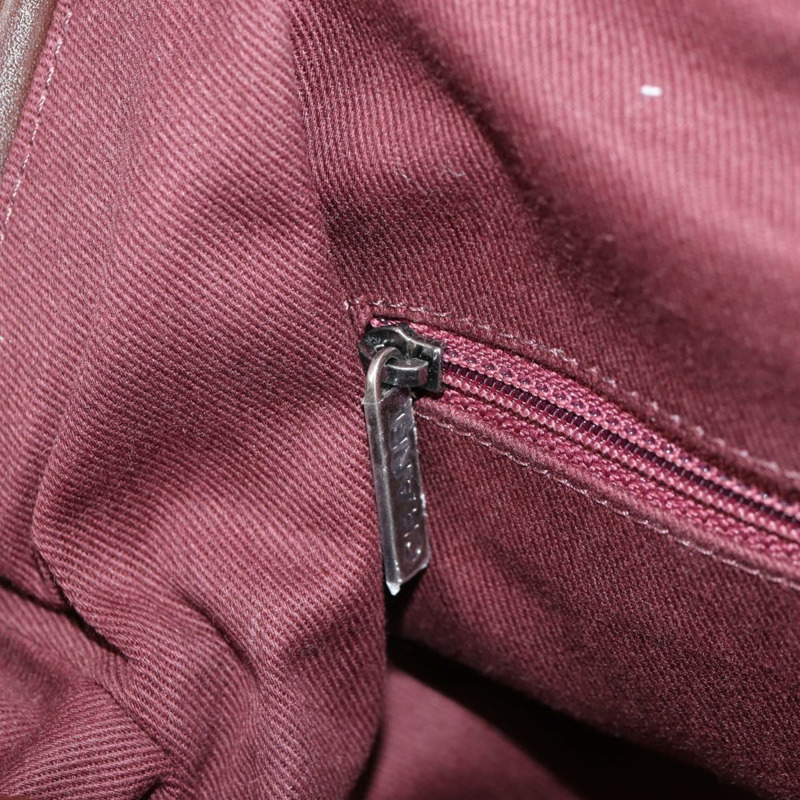 【日本直送】香奈兒刺繡塗鴉手袋 帆布皮革 卡其色 CC 標誌 正品 127134SM-23