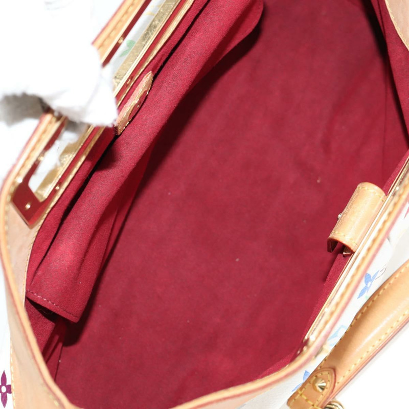 【日本直送】路易威登 Monogram Multicolor Judy MM 手提包 2Way 白色 M40255 LV Auth 127584V-9