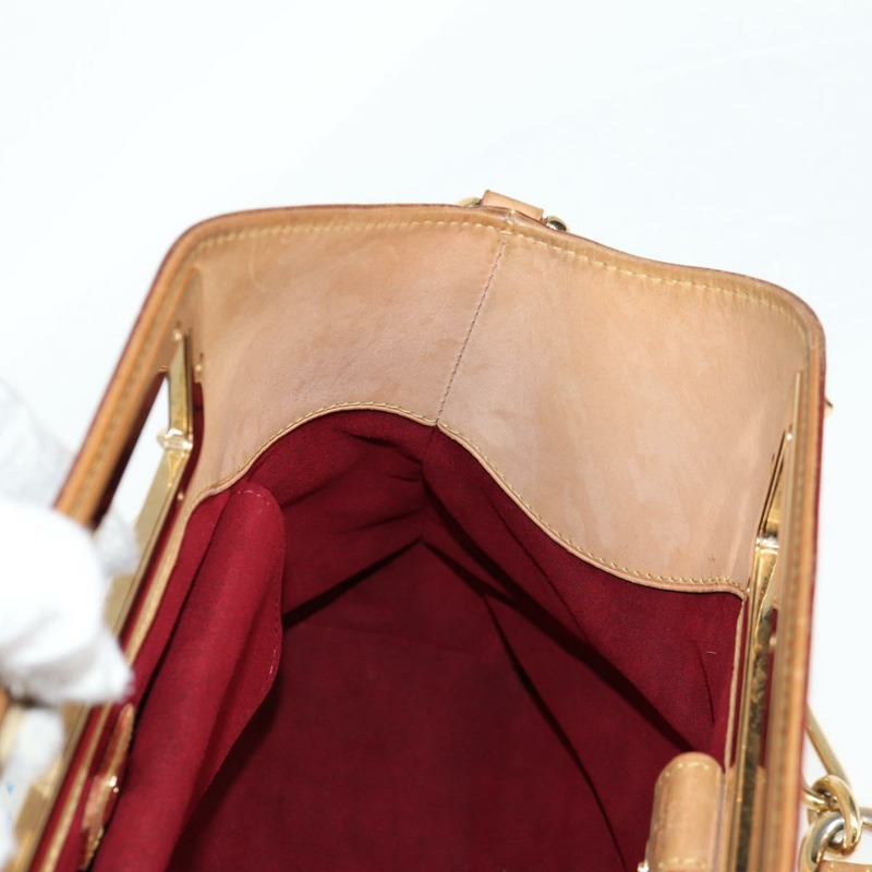 【日本直送】路易威登 Monogram Multicolor Judy MM 手提包 2Way 白色 M40255 LV Auth 127584V-17