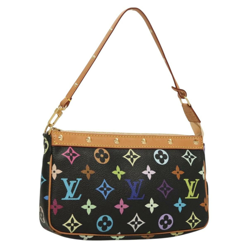 【日本直送】LOUIS VUITTON Monogram 多色 Pochette Accessoires 黑色 M92648 正品 127223V-0
