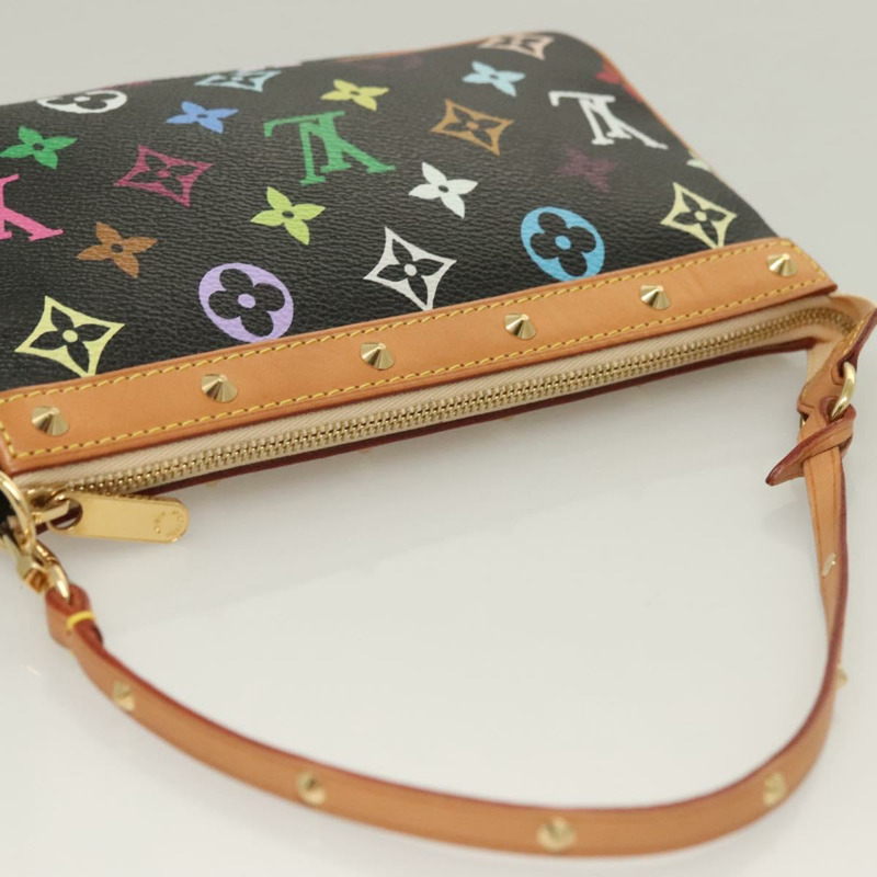 【日本直送】LOUIS VUITTON Monogram 多色 Pochette Accessoires 黑色 M92648 正品 127223V-5