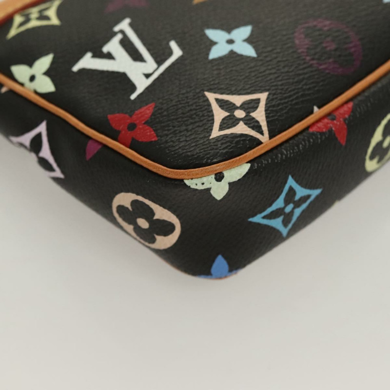 【日本直送】LOUIS VUITTON Monogram 多色 Pochette Accessoires 黑色 M92648 正品 127223V-7